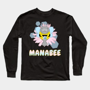 Manabee Manatee Long Sleeve T-Shirt